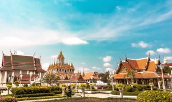 The palace in Bangkok, Thailand