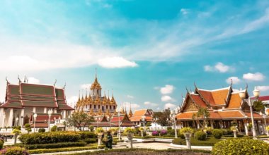 The palace in Bangkok, Thailand