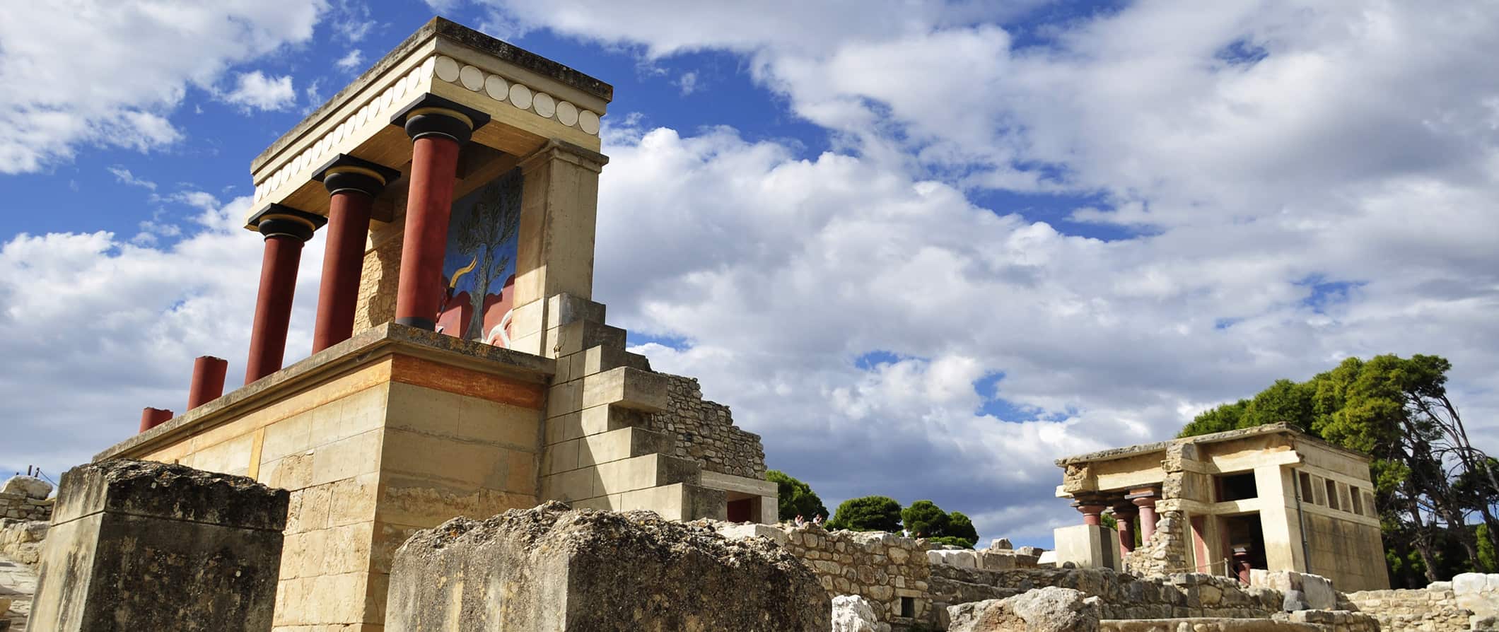 the ruins at Knossos, Crete