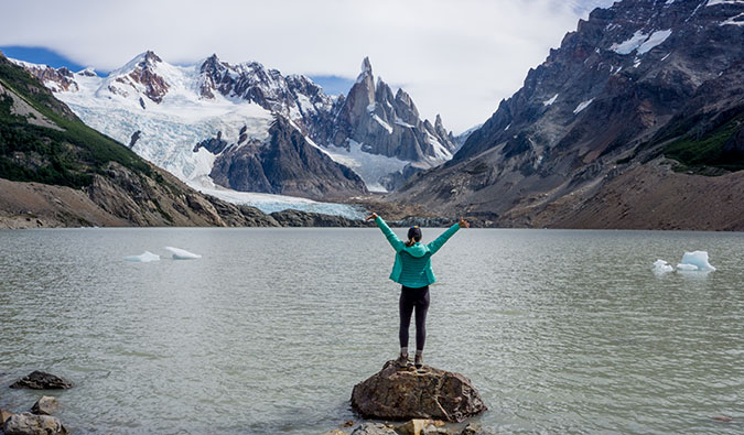 kristin addis hanging out in the mountains