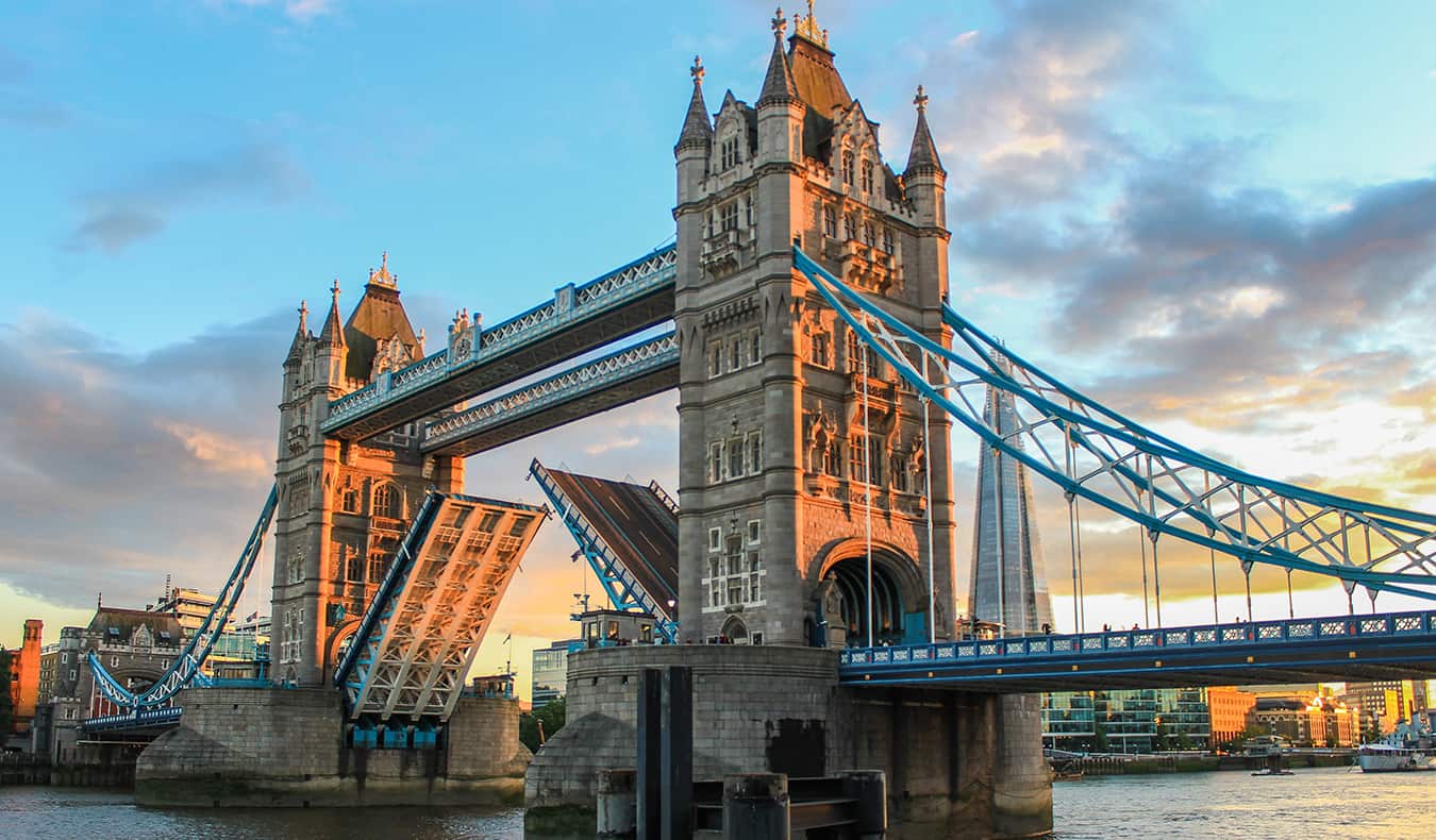 London Bridge at sunset, London